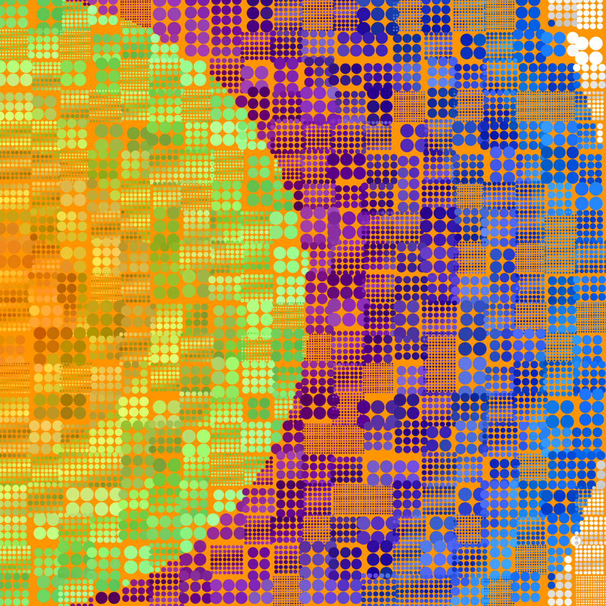 Dot Matrix Gradient Study 367 Archipelago