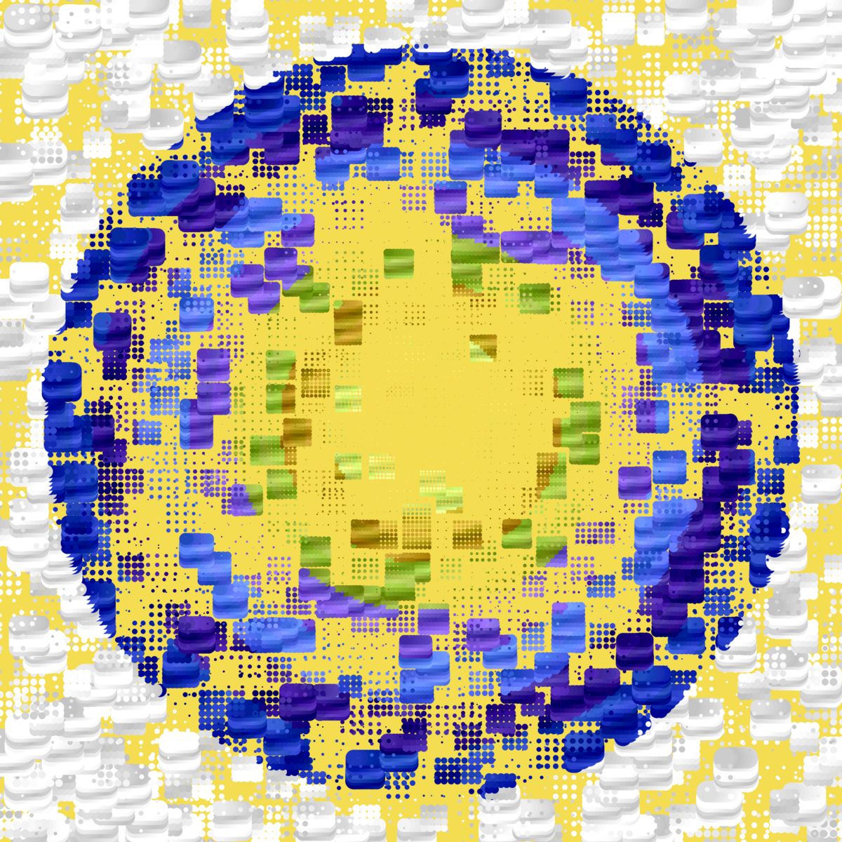 Dot Matrix Gradient Study #525 | Archipelago